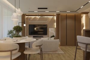 Domborzatos sziklafal nappali TV-fal - média fal dekorációhoz – kézzel formált, természetes hatású falburkolat