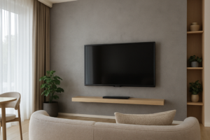 Egyedi netonhatású fal exkluzív, prémium kivitelben – minimál stílusú, kézzel formált dekorációs felület nappaliba, irodába vagy elegáns étterembe a Balaton környékén.